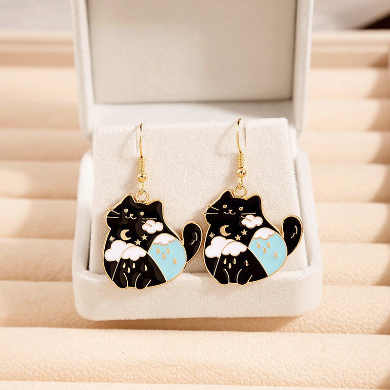 Pendientes Gato Doreado