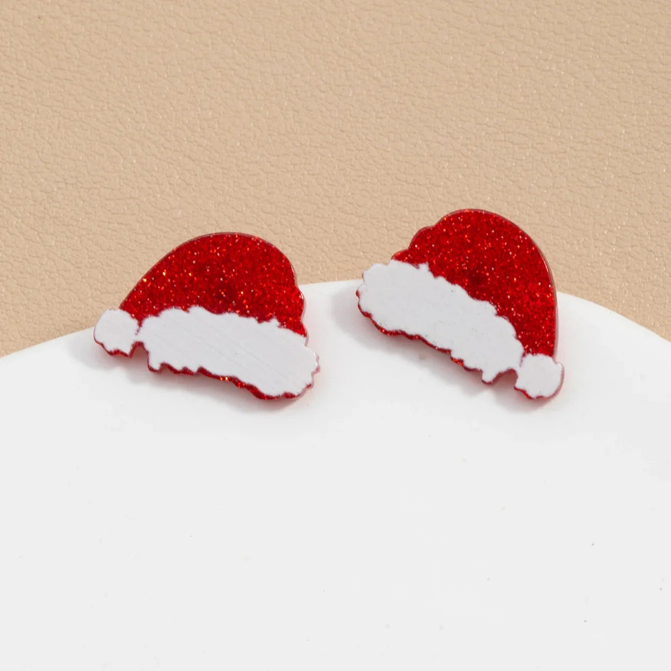 Pendientes de Clavo Mug con Copo de Nieve
