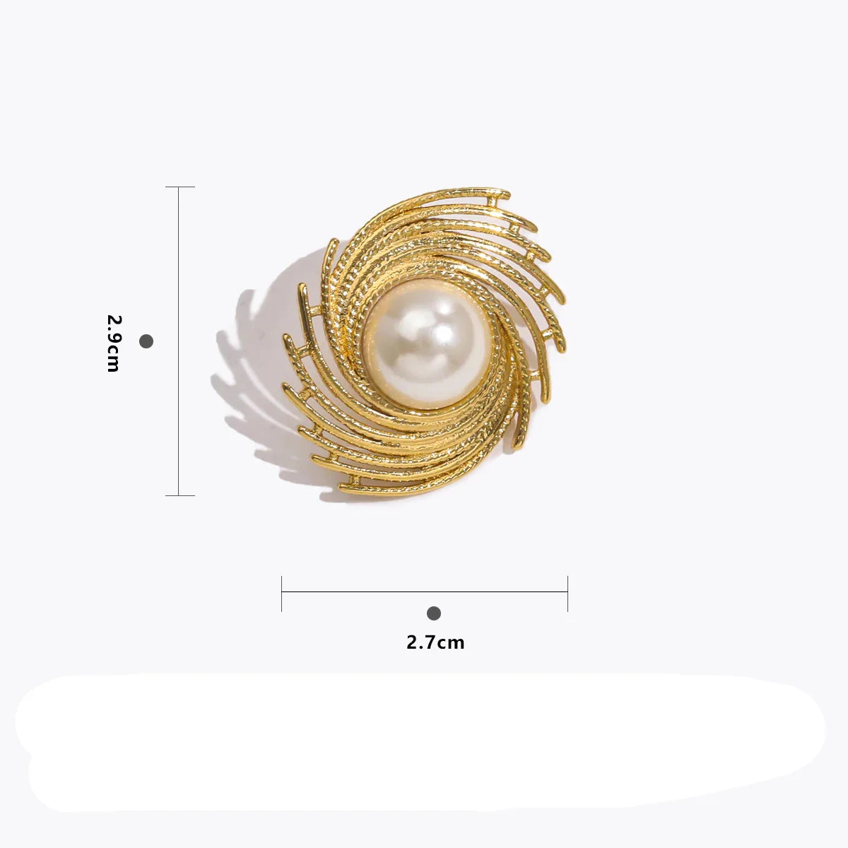 Aretes de Estilo Clavo con Perla