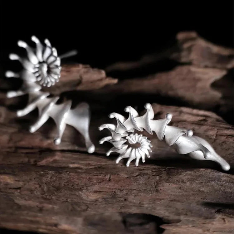 Aretes de Diseño en Forma de Concha