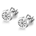 Aretes de Clavo Vikingo Vegvisir