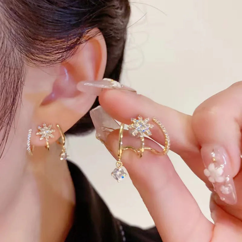 Aretes de Estrella de Botón