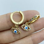 Aretes Contra el Mal de Ojo Azul Griego Turco Matiasma Mataki