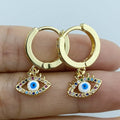 Aretes Contra el Mal de Ojo Azul Griego Turco Matiasma Mataki