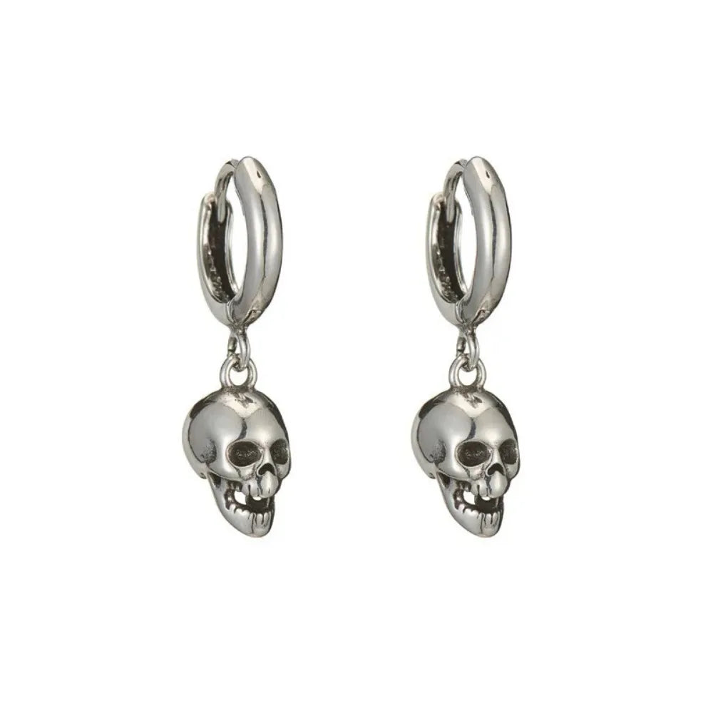 Pendientes de Aro con Calavera