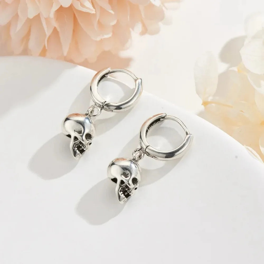 Pendientes de Aro con Calavera