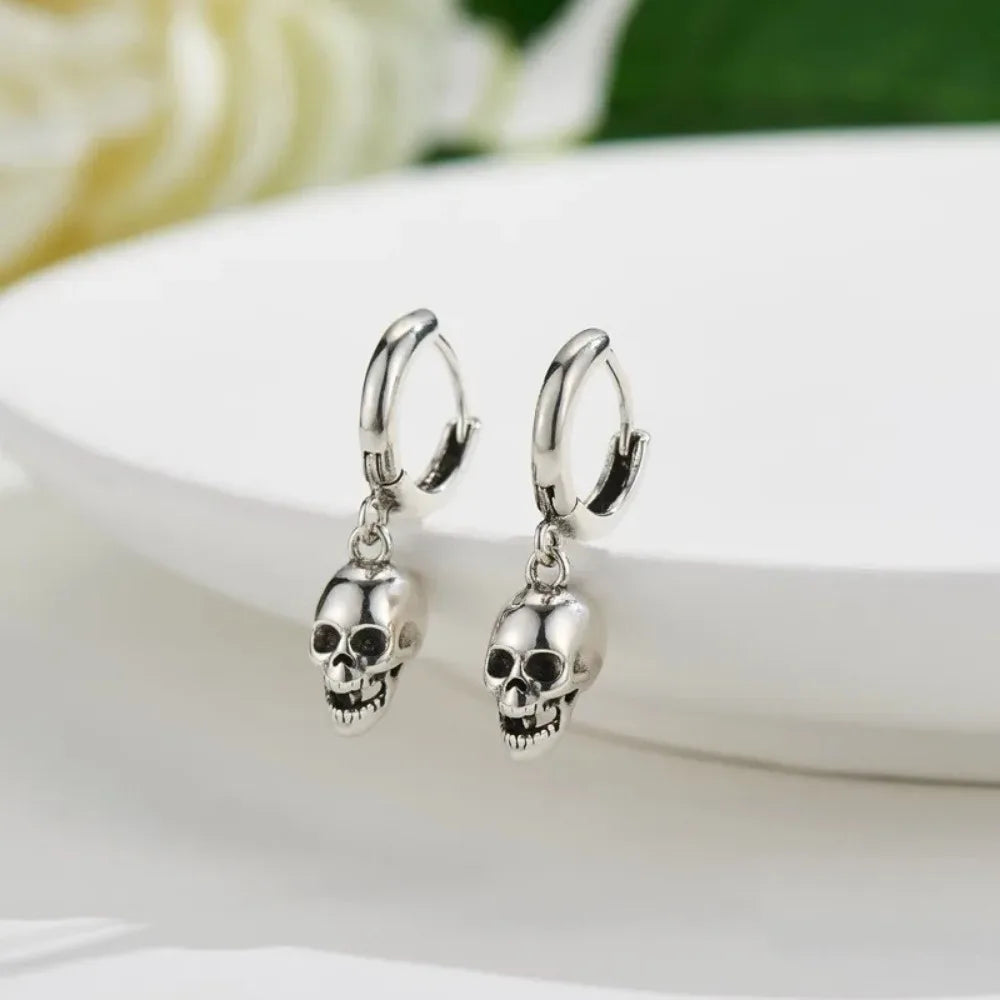 Pendientes de Aro con Calavera