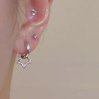 Aretes Aros Estrella Pentagonal