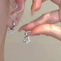 Aretes Aros Estrella Pentagonal