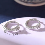 Aretes Aros Estrella con Circonio