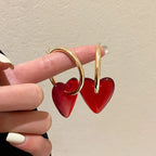 Aretes de Aro para Mujer Corazón oro