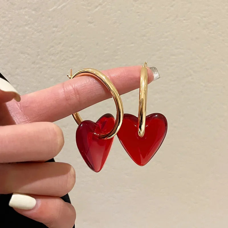 Aretes de Aro para Mujer Corazón oro
