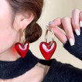Aretes de Aro para Mujer Corazón oro