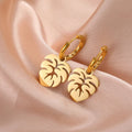 Pendientes de Aro Hoja de Palma