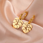 Pendientes de Aro Hoja de Palma