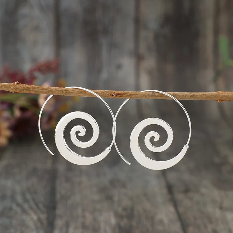 Pendientes de Aro Espiral