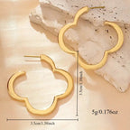 Aretes Aros Trébol