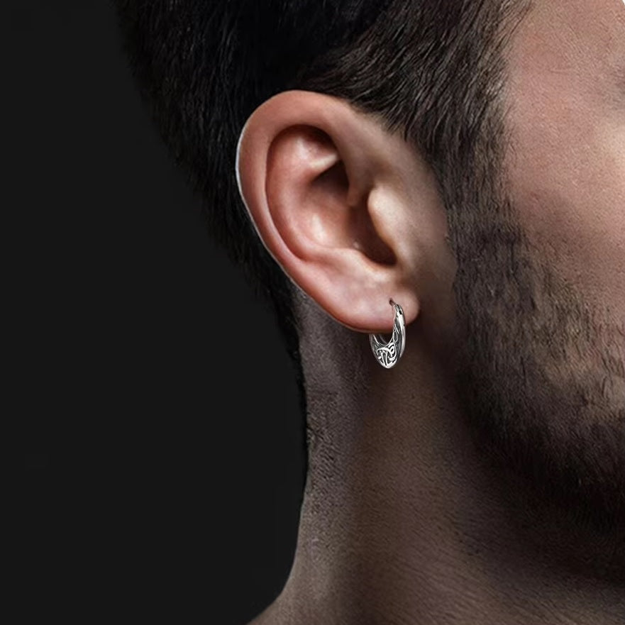 Aretes Aros Viking Nórdico de plata