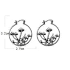 Aretes Aros Vintage de Champiñones