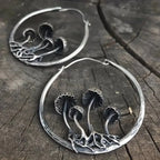 Aretes Aros Vintage de Champiñones