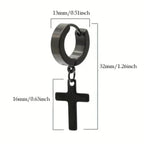 Aretes de Cruz para Hombre y Mujer