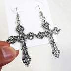 Aretes de Cruz Estilo Gótico para Mujer estilo 
