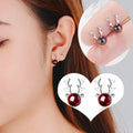 Aretes de Navidad Clavo Reno de Nieve