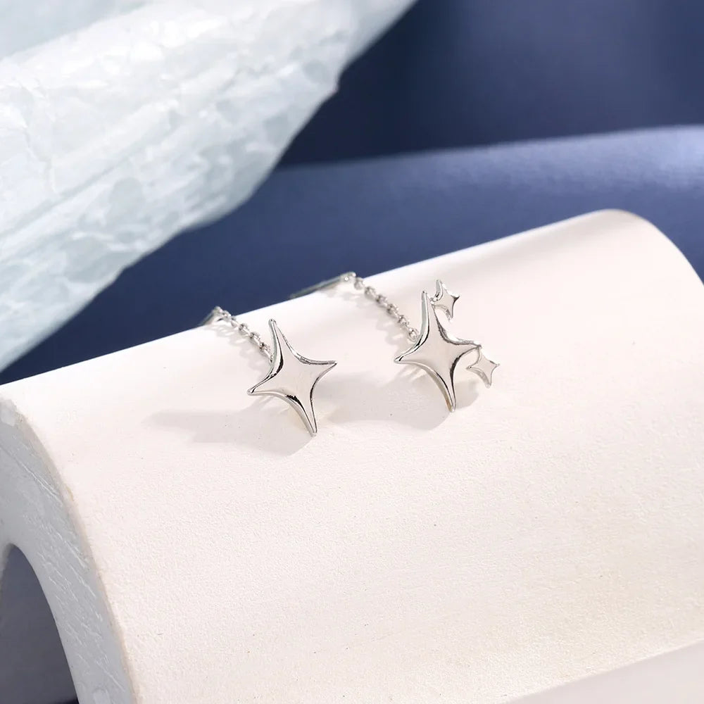 Aretes Colgantes Diferentes de Encanto Estrellas