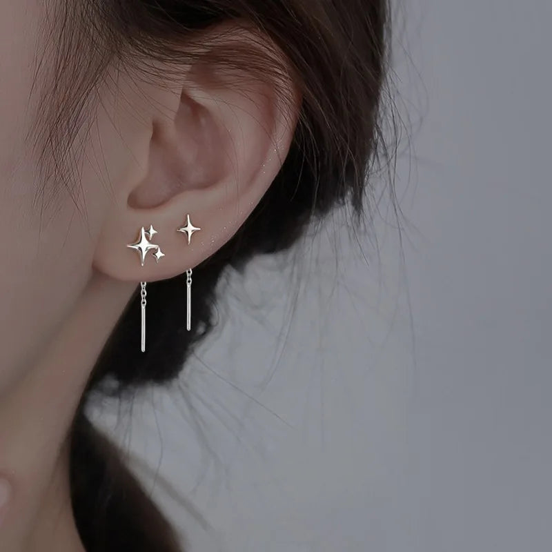 Aretes Colgantes Diferentes de Encanto Estrellas