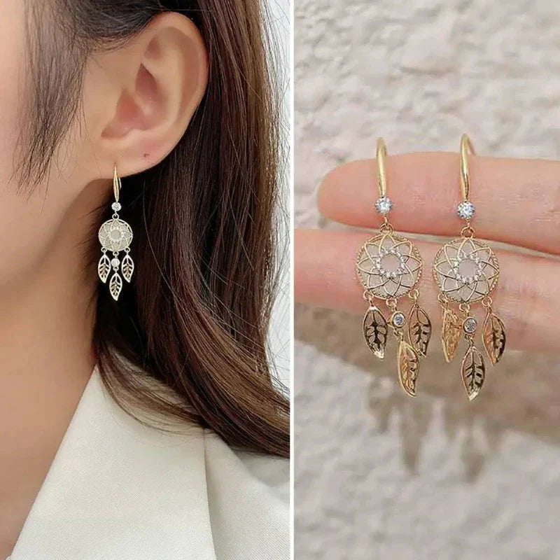 Aretes Dorados Atrapasueños