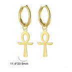 Pendientes Egipcios Cruz de Ankh Mujer