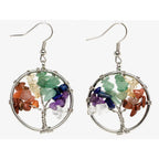 Aretes con Piedras Árbol de la Vida