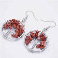 Aretes con Piedras Árbol de la Vida