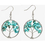 Aretes con Piedras Árbol de la Vida