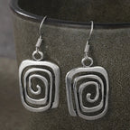 Aretes Étnicos Colgantes Geométricos