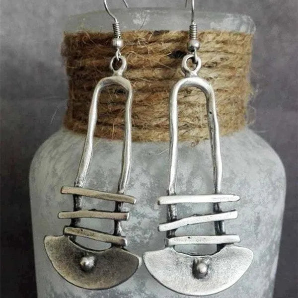Aretes Colgantes Étnicos Geométricos