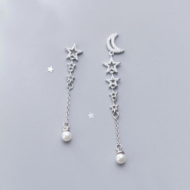 Aretes Estrella de plata