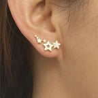 Aretes Estrella Piercing oro