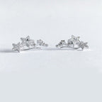 Aretes Estrella Piercing plata