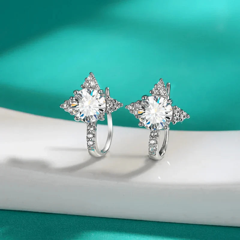 Pendientes Estrellas Fugaces Moissanita