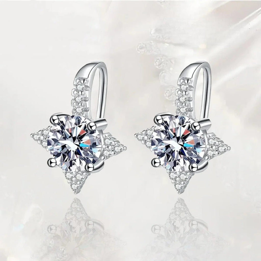 Pendientes Estrellas Fugaces Moissanita