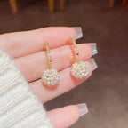 Aretes para Mujer con Perlas y Estrás