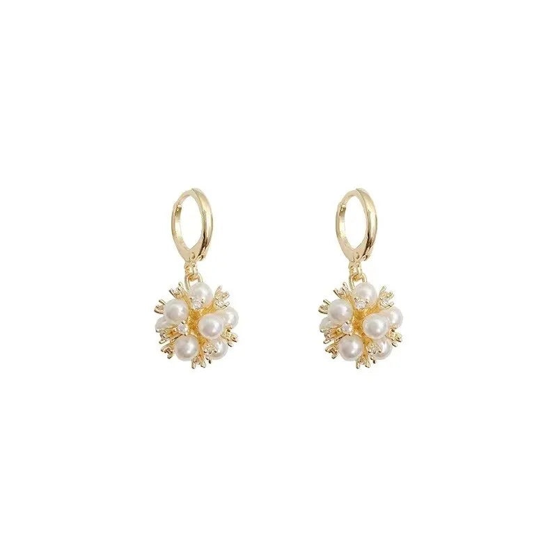 Aretes para Mujer con Perlas y Estrás