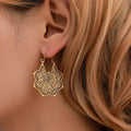 Aretes para Mujer Mandala Flor en Oro
