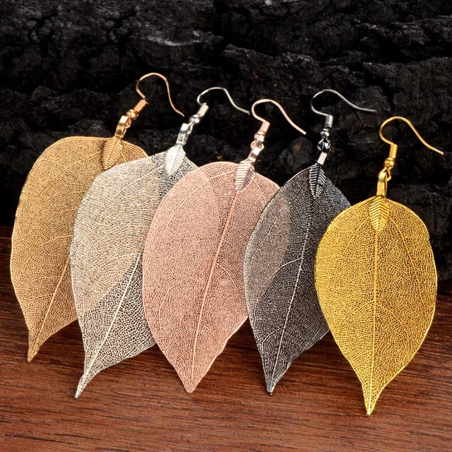 Aretes Hoja Bohemia