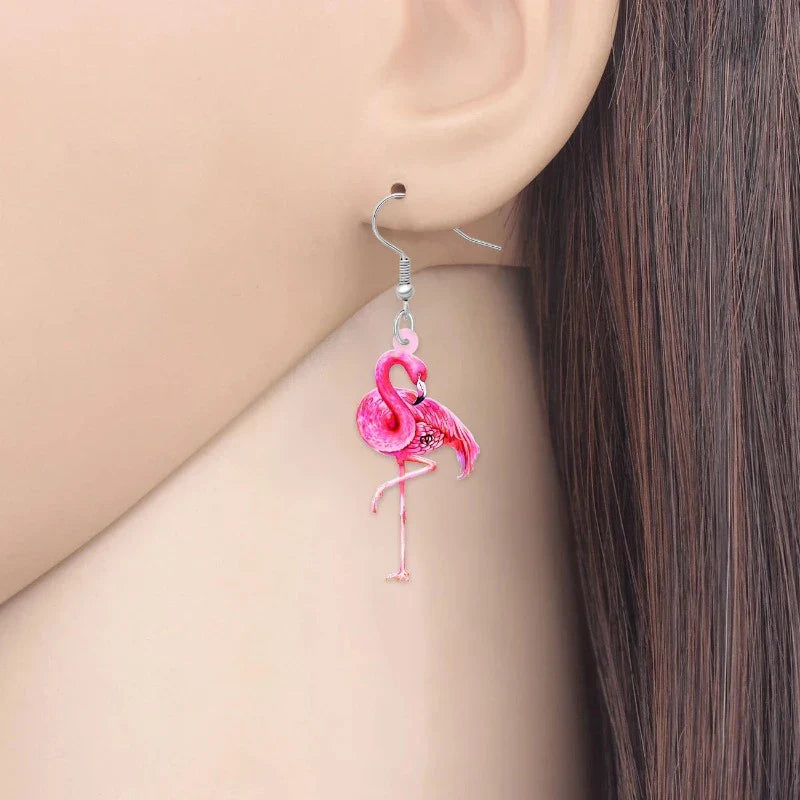 Aretes de Flamencos Rosados 