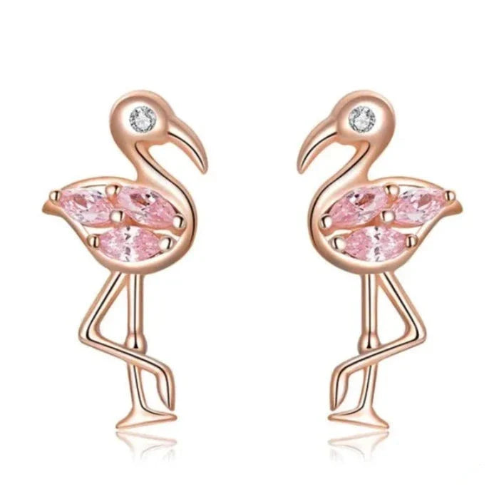 Aretes de Flamencos con Piedras