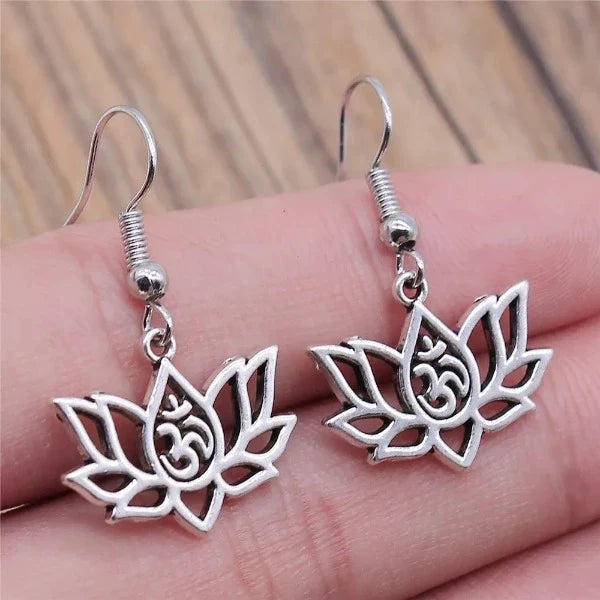 Aretes Flor de Loto Budismo