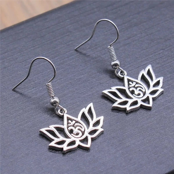 Aretes Flor de Loto Budismo