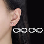 Aretes Infinito Zirconia